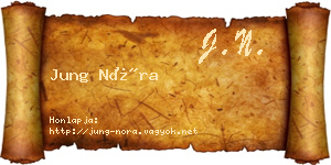 Jung Nóra névjegykártya
