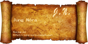 Jung Nóra névjegykártya