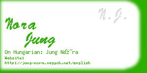 nora jung business card